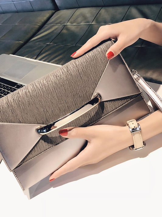 Metal-Bar Envelope Clutch